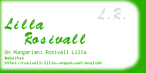 lilla rosivall business card